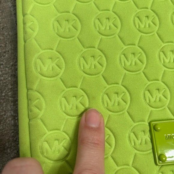 Michael Kors Lime Green Tablet Sleeve - Picture 3 of 10